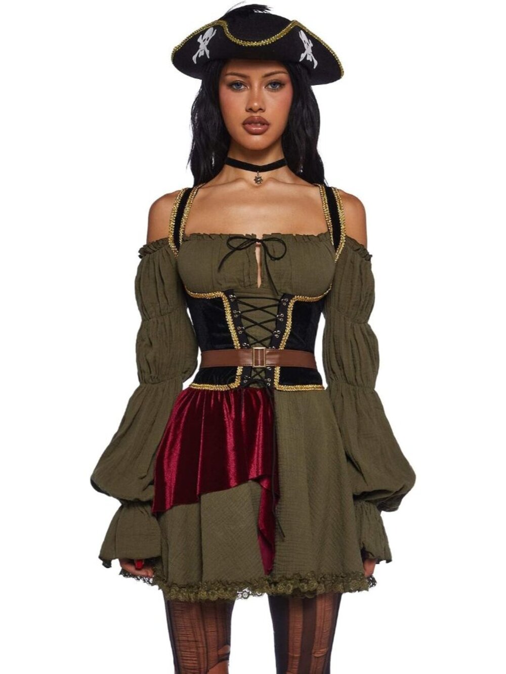 Dolls Kill Woman's Pirate Costume by Trickz N' Treatz Ren-Fair Inspired Pirate